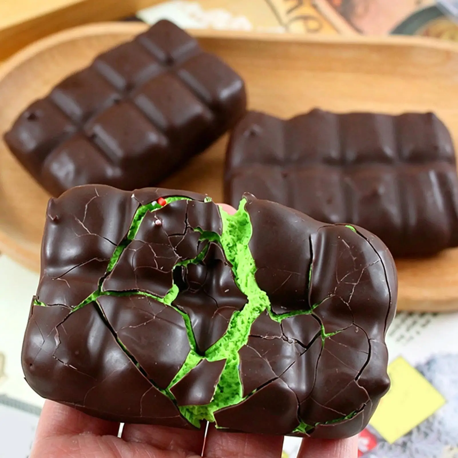 Food & Snacks Coloring Book Bold & Easy Pdf - Chocolate Squishy Squeeze Toy Crispy Chocolate