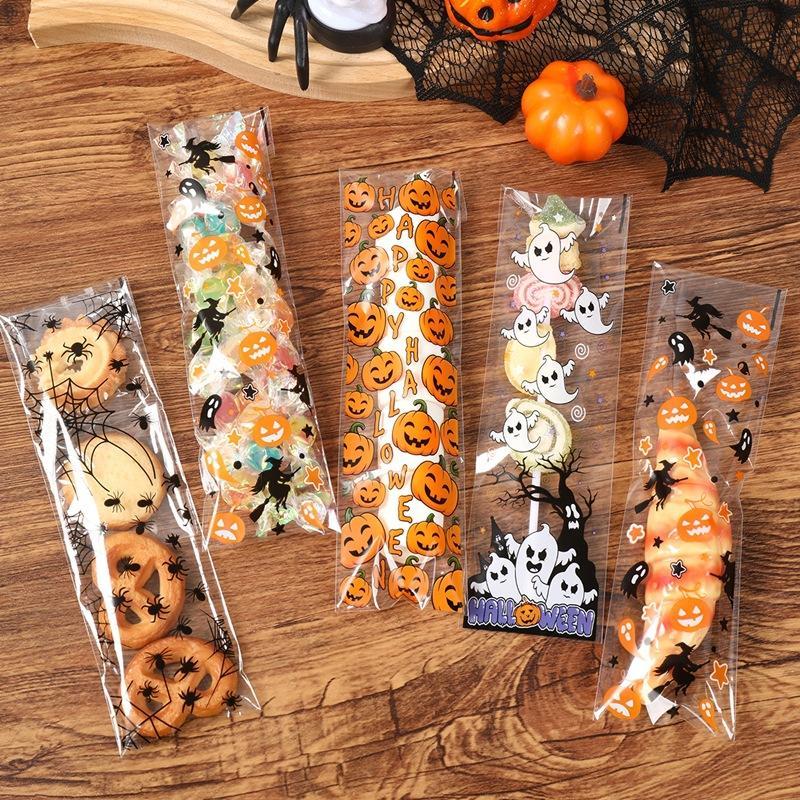 Food & Snacks Coloring Book Bold & Easy Pdf - 50/100Pcs Halloween Self Adhesive Bags Pumpkin