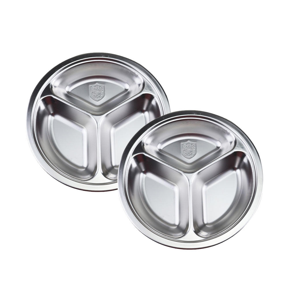 2Pcs Stainless Steel Divided P - огляд і ціна Fast Food With Snacks