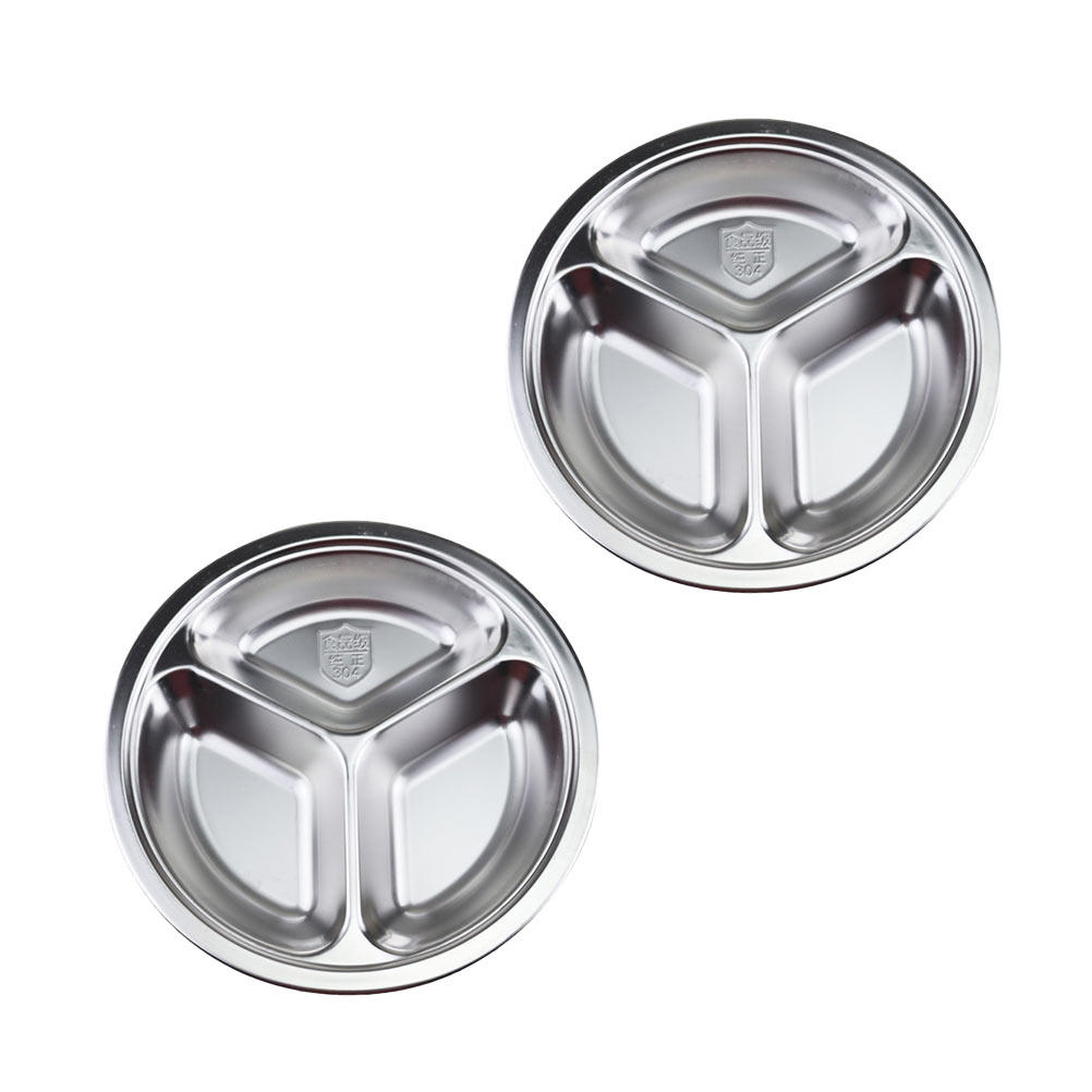 2Pcs Stainless Steel Divided P - огляд і ціна Fast Food With Snacks