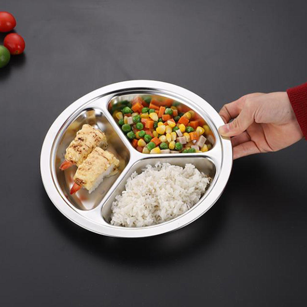 2Pcs Stainless Steel Divided P - огляд і ціна Fast Food With Snacks