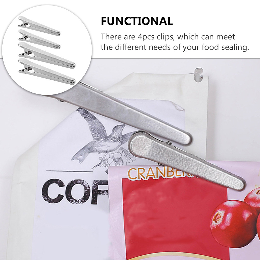 4Pcs Snack Bag Sealing Clip Pr - огляд і ціна Food Snacks Easy