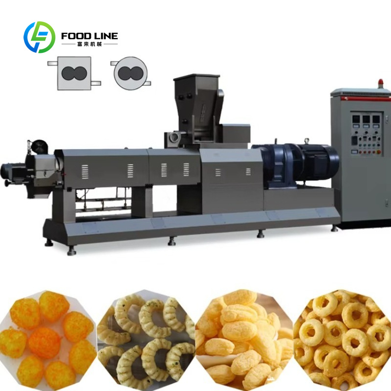 Customized Double Screw Extrud - огляд і ціна Food Snacks Making Machine